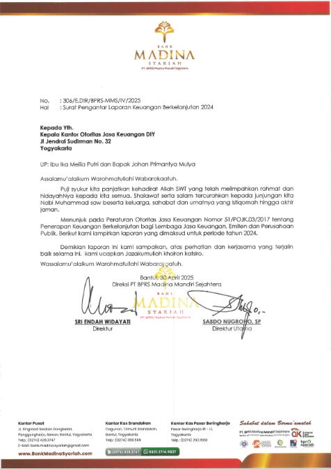 Laporan Keuangan Berkelanjutan 2024